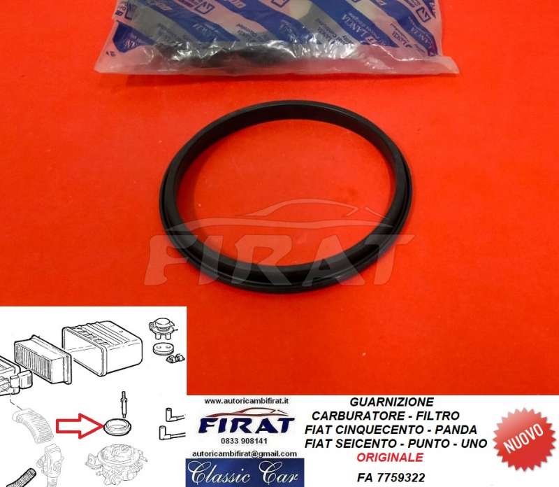 GUARNIZIONE CARBURATORE/FILTRO FIAT PANDA-PUNTO-UNO (7759322)